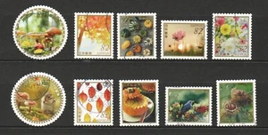 JAPAN 2018 AUTUMN GREETINGS FLOWERS & FRUITS 82 YEN COMP. SET OF 10 STAMPS USED - Picture 1 of 4