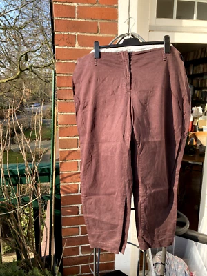 Land's End Chino dunkelrot/pflaume  Gr 58 Baumwolle  knöchellang selten getragen - Bild 1 von 4