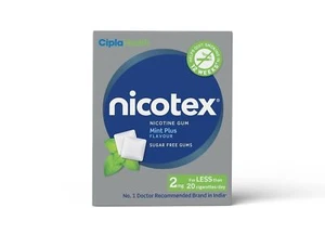 Nicotex Gums, 2mg, Mint Plus - Strip, 12 Gums - Picture 1 of 3