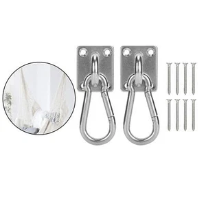 Sturdy Ceiling Anchor Buckle Hook Hanger Carabiner Resistance Band Screws - Picture 1 of 9
