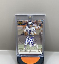 2000 Upper Deck NFL Legends Peyton Manning On Card Autograph Indianapolis Colts