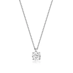 Lab Grown Diamond Necklace in 9ct White Gold Hallmarked 15 - 17" Adjustable - Picture 1 of 10