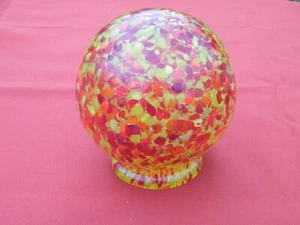 Vintage Mosiac Stil Kunst Glas Lampe Kugel Schirm - Bild 1 von 8