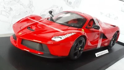 LA FERRARI ROUGE BURAGO REF #18-16001 ECHELLE AU 1/18 EME VOITURE COLLECTION - Photo 1/4