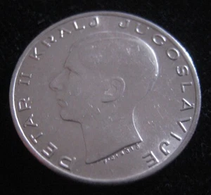 MDS YUGOSLAVIA YUGOSLAVIA 20 DINARA 1938 "PETAR II.", PLATA #R - Imagen 1 de 2