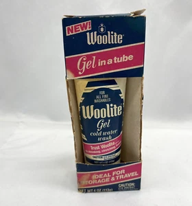 Vintage NOS 1986 4oz Woolite Washing Gel in a Tube Fine Fabric Wash - Picture 1 of 9