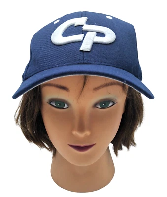 CP Embroidered on front Patriots Logo on back Blue Cap Hat Fitted Size 7 Zephyr - Image 1 of 4