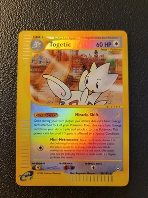 Togetic Reverse 39/147 Aquapolis Englisch Pokemon Karte NM - Bild 1 von 3