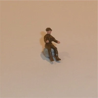 Dinky Toys 160c RA Gunlayer Driver Tin Hat Painted - Image 1 of 4