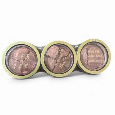MAX FACTOR Facefinity Powder Blush 25 Alluring Rose - Set of 3 broken blushes - Image 1 of 2