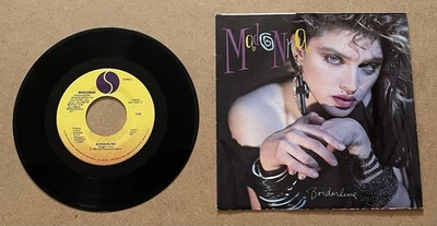 Madonna Borderline Maxi Single 45rpm Vinyl Record Foldout Poster Sleeve - Image 1 of 3