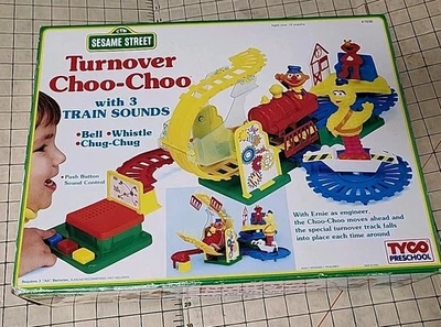 1993 Tyco Sesame Street Turnover Choo Choo Toy Train Set Ernie Elmo Big Bird - Image 1 of 4