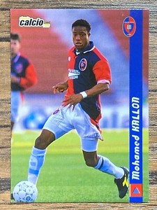 Mohamed Kallon Cagliari Card Calcio 1999 Serie A Pianela