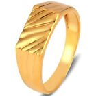 Solid 22K/18K Fine Yellow Gold Certified Mens And Boys Statement Ring