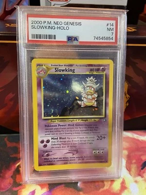 Slowking 14/111 Neo Genesis Holo PSA 7 NM - Image 1 of 2