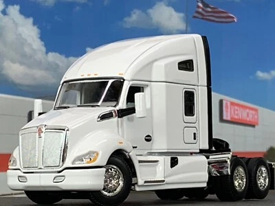 1/64 DCP WHITE KENWORTH T680 W/ 76" HIGH ROOF SLEEPER - Image 1 of 4