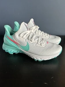 Nike Air Zoom Infinity Tour White/ Aurora Green Golf Shoes Cz8300-177 Mens's 9 - Picture 1 of 9