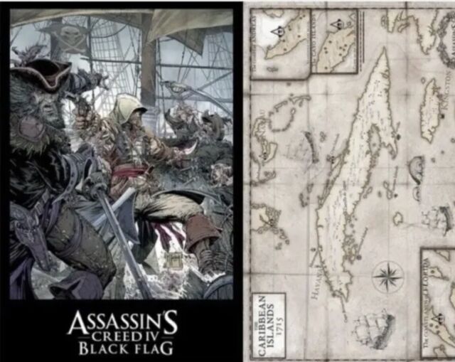 Tamatina Gaming Poster - Black Flag - The Map - Assassins Creed - Origins -  Large Size Poster - HD Quality - 36 inches X 24 inches (92 Cms X 61 Cms) :  : Home & Kitchen