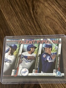 2017 Bowman Chrome Mega Box Talent PipeLA Dodgers Bellinger, Calhoun, Alvarez