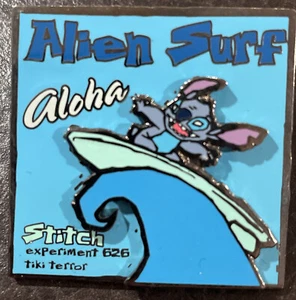 Disney Pin 2002 Stitch Alien TIKI TERROR SURFING Hawaiian Aloha - Bild 1 von 3