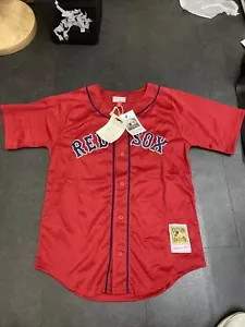 Boston Red Sox David Ortiz #34 Mitchell & Ness Red 2004 Authentic Mesh BP Jersey - Picture 1 of 8