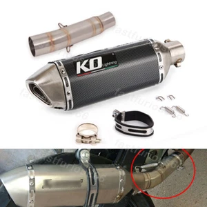 Slip-on For Honda CBR300R CB300F 2015-2021 Exhaust System Mid Pipe 51MM Muffler - Picture 1 of 12