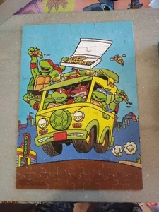 Vintage Teenage Muntant Ninja Turtles 100 Piece Roadtrip Puzzle TMNT   - Picture 1 of 22
