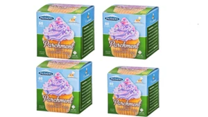 White Baking Cups GVP Parchment Reusable Cupcake Muffin - 4 Pack NON STICK - Picture 1 of 8