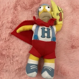 Mascot Homer Simpson 2006 Plush Cheer #1 Fan Sports Cape & Foam Finger 14" Nanco - Picture 1 of 2