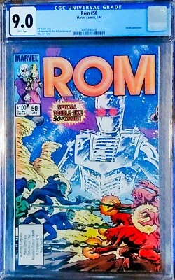 ROM #50 CGC 9.0 1984 4005890020 Mike Zeck Cover Art - Image 1 of 2