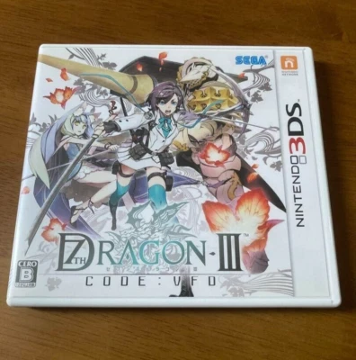 7th Dragon III 3 Code VFD Nintendo 3DS Japanese version Tested Sega Seventh - Image 1 of 3