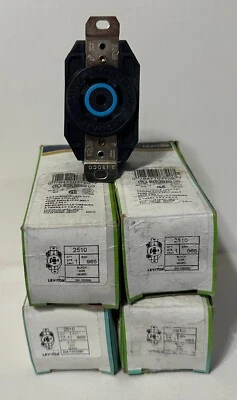 Lot of (4) Leviton 2510 - Receptacle 4P 5W - Single Locking - 20A-120/208V - Image 1 of 2