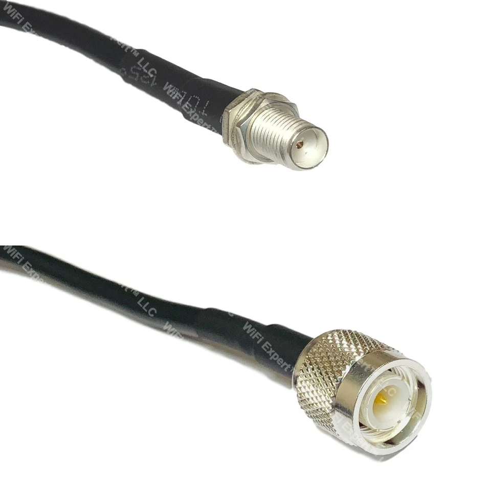 LMR200 Silver SMA FEMALE to TNC MALE Coax RF Cable USA Lot - Image 1 of 1