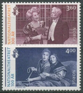 Noruega 1999 Teatro Nacional escenas de ópera 1333/34 sin usar - Imagen 1 de 1
