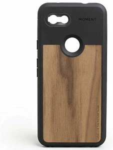 MOMENT Pixel 3a Fotohülle, M-Serie, Schwarz/Nussbaumholz. BRANDNEU - VERSIEGELT. - Bild 1 von 7