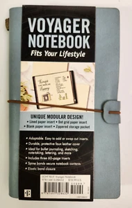 Voyager Refillable Notebook Light Blue by Peter Pauper Press - Picture 1 of 5