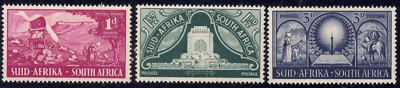 1949 South Africa-SC# 112-114-Inauguration of the Voortrekker Monument-M-H - Image 1 of 2