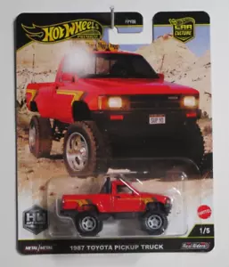 Camioneta pickup Toyota Hot Wheels 1987 '87 roja mini JBK73 FPY86 PILOTOS REALES - Imagen 1 de 1