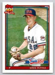 1991  Topps Traded #122T David Tuttle Rookie Card