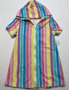 NW Girls Terry Cloth Beach Cover Up W/Hood Size 4T NWT - Picture 1 of 1