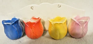 Vintage Davar Tulip Wall Toothbrush Holder Never Used - Picture 1 of 8