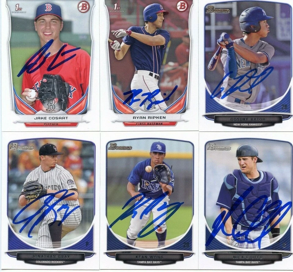 JAKE COSART SIGNED 2014 BOWMAN DRAFT PROSPECT ROOKIE CARD AUTO - Image 1 of 1