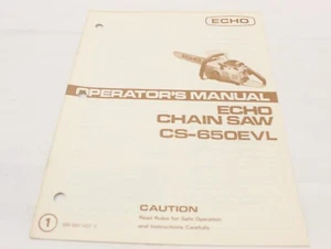 Echo Kioritz Kettensäge CS-650EVL Bedienungsanleitung - Bild 1 von 7