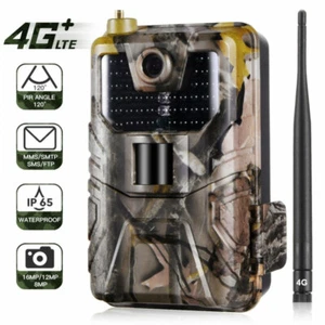 Cámara Trail 4G LTE MMS 16MP 940NM IR LED Vida Silvestre Caza Juego APP Ver Noche - Imagen 1 de 12