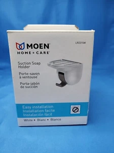 NEW Moen Suction Soap Dish&Washcloth Holder Hook Easy Installation White LR2315W - Picture 1 of 10