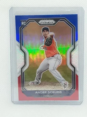 Andre Scrubb 2021 Prizm Baseball - Red White & Blue RC #54 - Houston Astros - Image 1 of 2