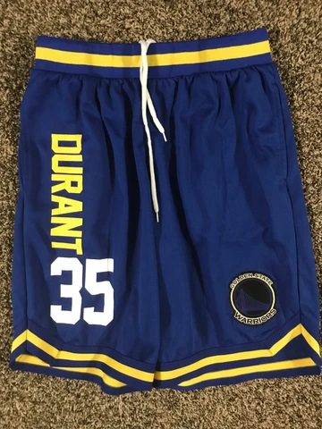 Kevin Durant Basketball Game Shorts Mens Size L Golden State Warriors #35 NBA Cover
