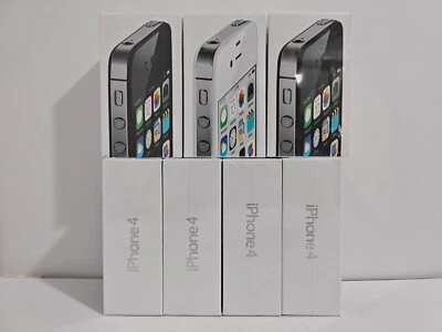 Apple iPhone 4 IOS7 4S IOS9 8/16/32GB - Unlocked Black White sealed - Image 1 of 4