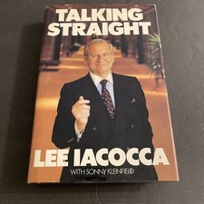 Business History: Talking Straight - Lee Iacocca Signed, 1st Edition / MOB