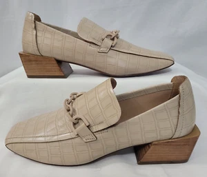Zapatos de cuero beige Linea Paolo para mujer talla 7 1/2M - Imagen 1 de 5